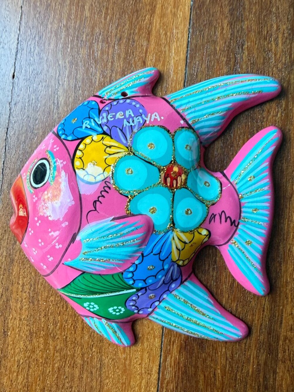 NEW Riviera Maya Mexican Terra Cotta Pottery Wall Fish